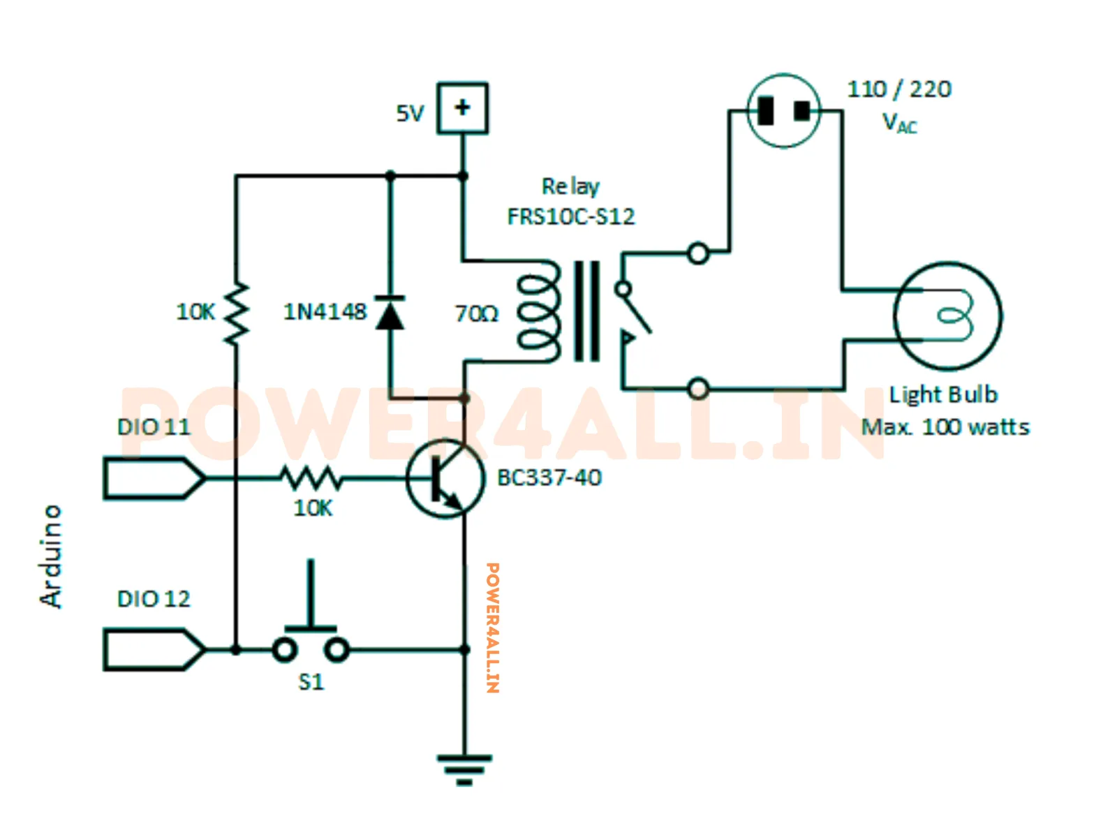 Relay Control Circuit Examples | Power4All