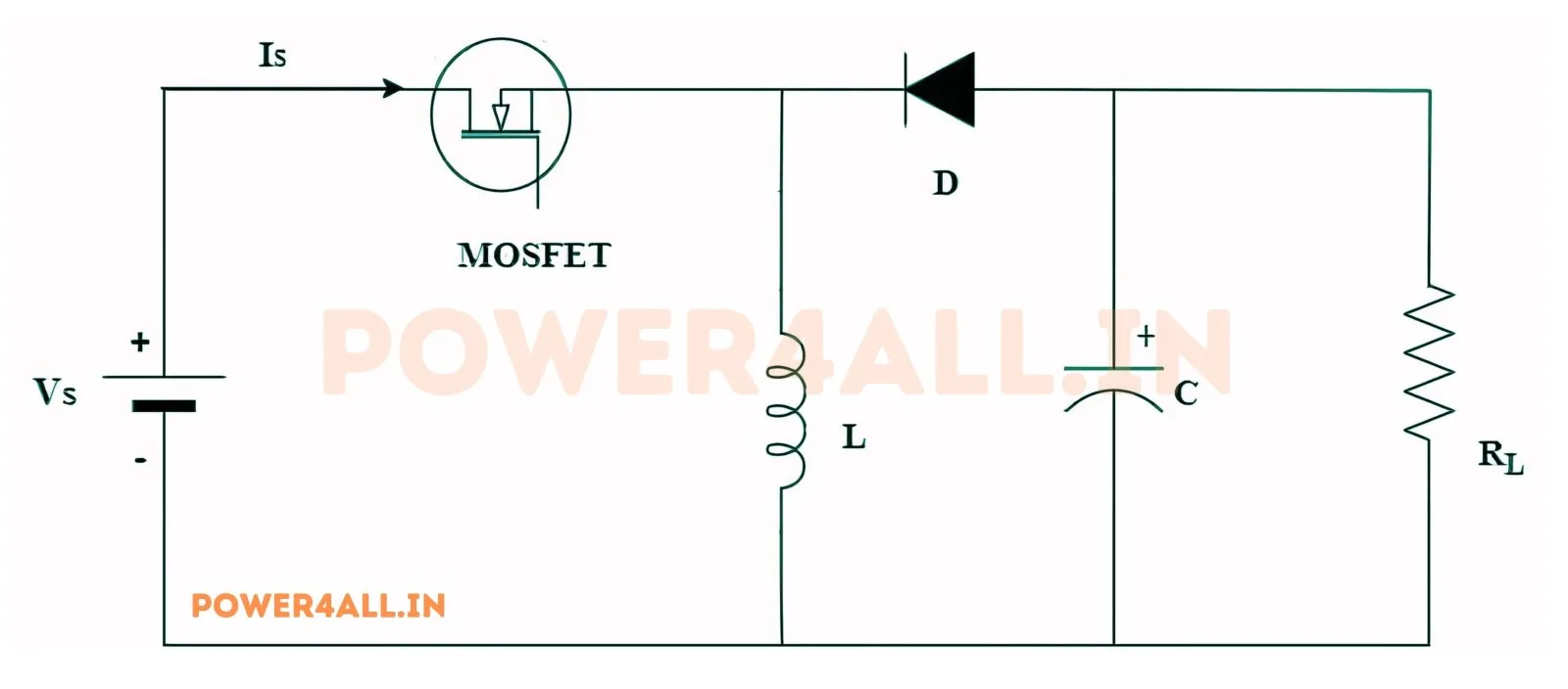 Buck-Boost circuit diagram – Power4All